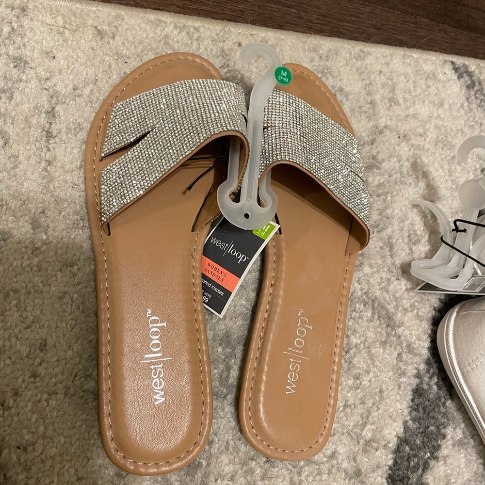 Brand new sparkly sandals